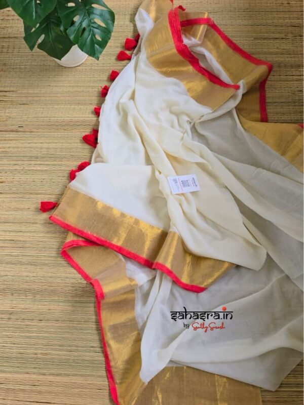 Gulmohar : Mul Cotton Saree - (Mul10)