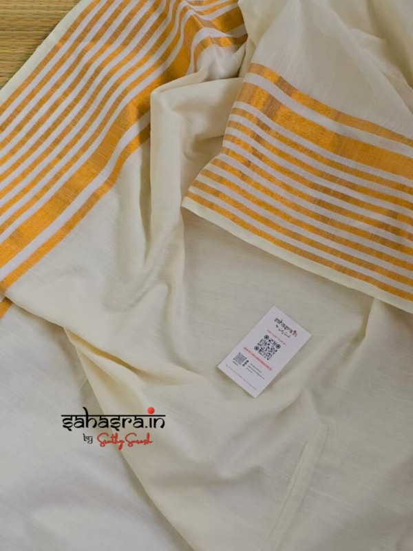 Mandharam : Mul Cotton Saree - (Mul13) - Image 3
