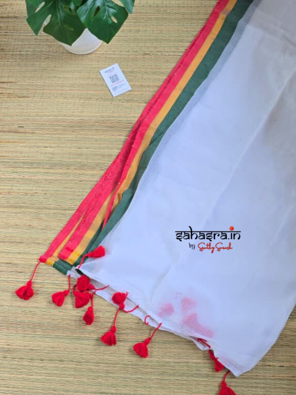 Mandharam : Mul Cotton Saree - (Mul12) - Image 4