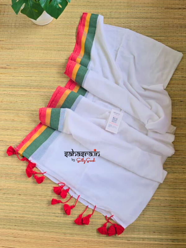 Mandharam : Mul Cotton Saree - (Mul12) - Image 2