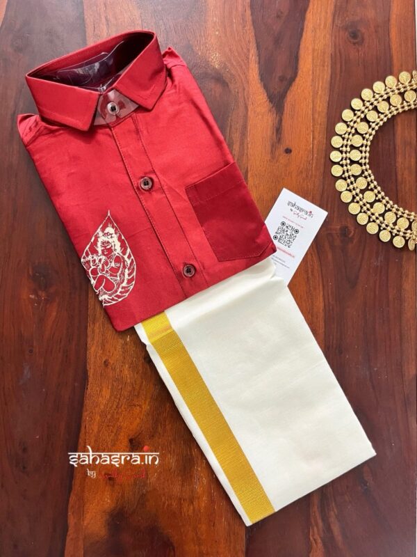 Kids Combo -Shirt & Velcro Dhoti Combo (kid06)