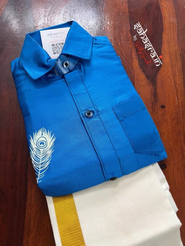 Kids Combo-Shirt &Velcro Dhoti Combo (kid04) - Image 4