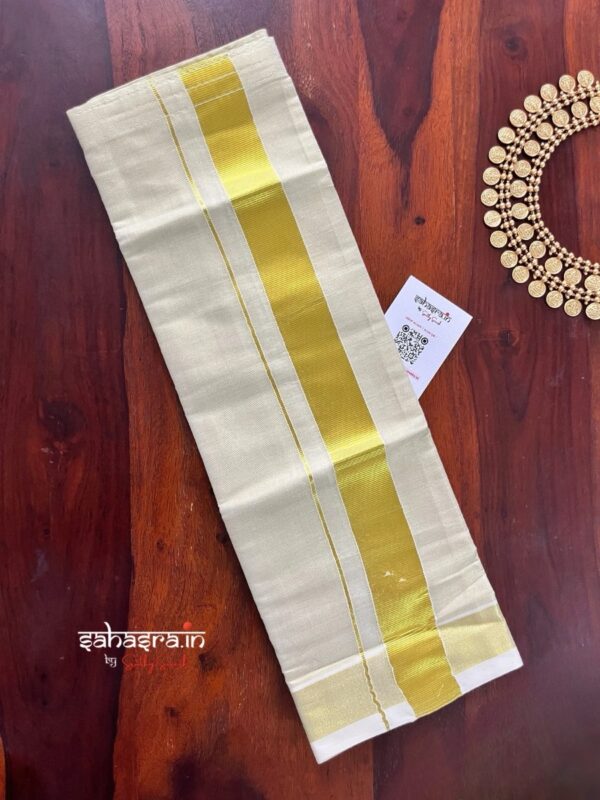Kids Dhoti in premium Tissue Cotton with Velcro-(kids23) - Image 3