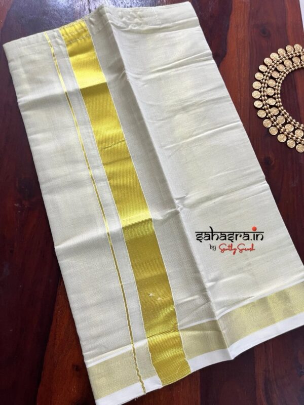 Kids Dhoti in premium Tissue Cotton with Velcro-(kids23) - Image 2