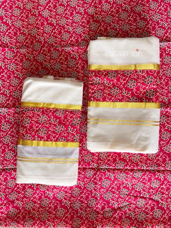 Cotton Set Mund with Blouse Piece-CSM04 - Image 2