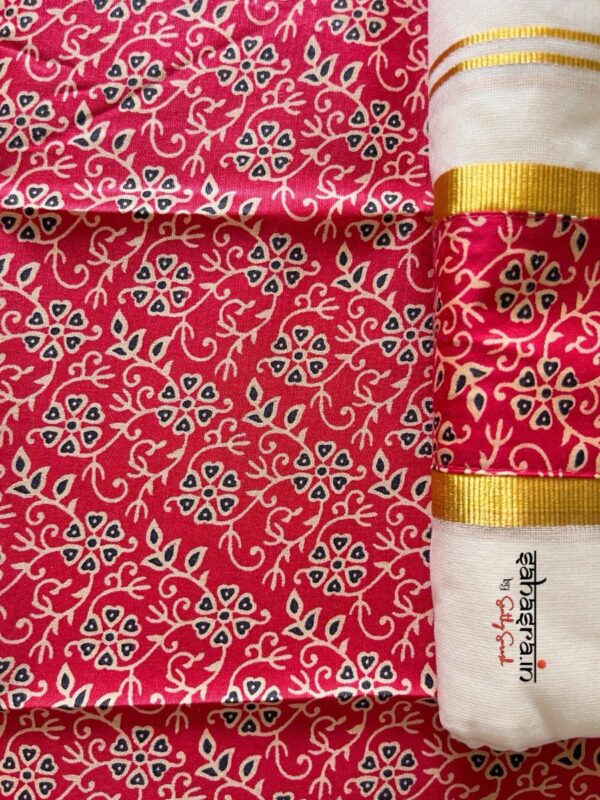 Cotton Set Mund with Blouse Piece-CSM04 - Image 5