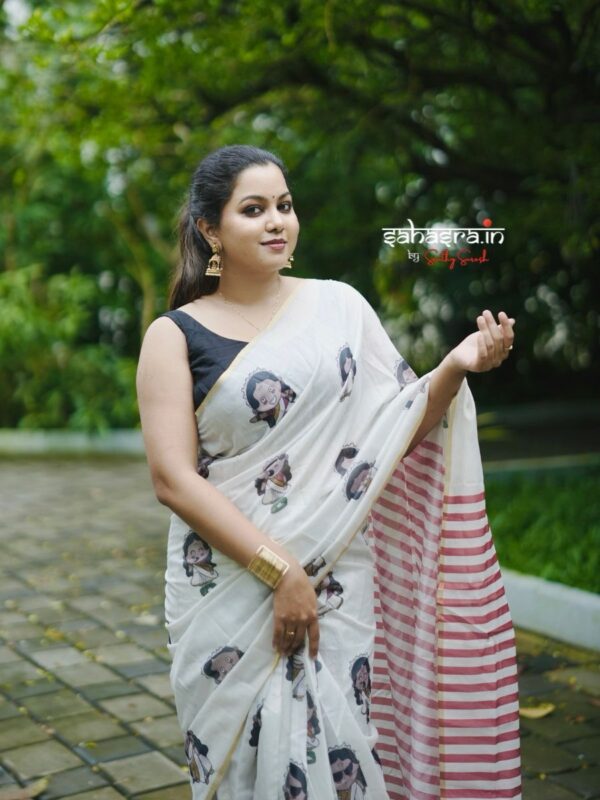 Chithram : Onam Special Saree (CKS15) - Image 3