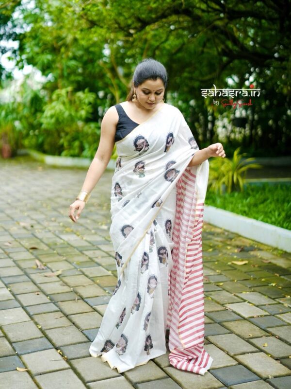 Chithram : Onam Special Saree (CKS15) - Image 8