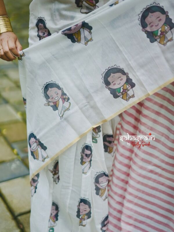 Chithram : Onam Special Saree (CKS15) - Image 5