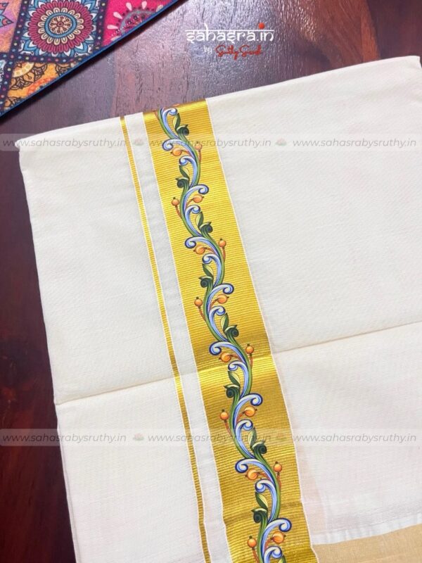 Kasavu Dhoti for Men-(DTK22) - Image 8