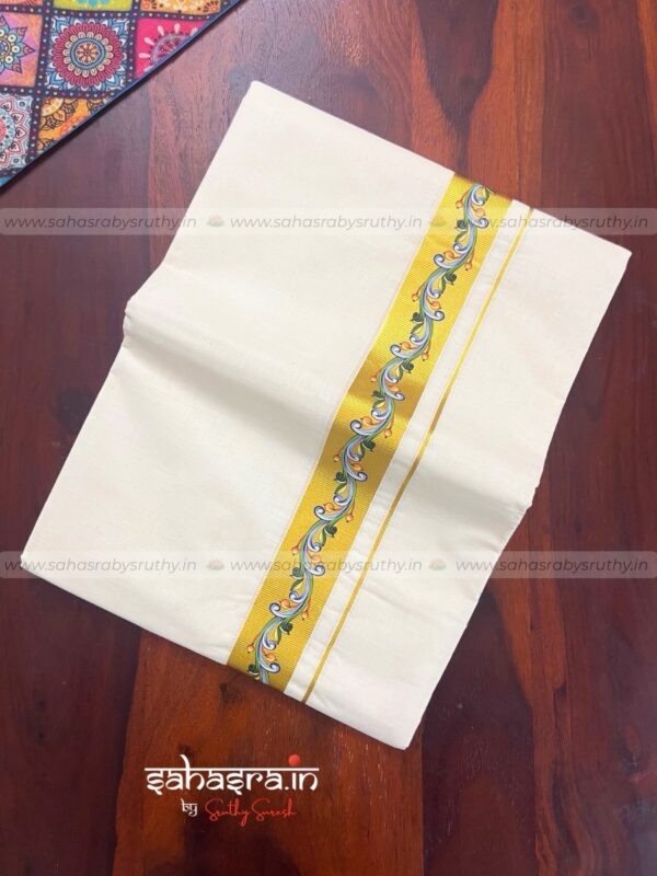 Kasavu Dhoti for Men-(DTK22) - Image 2