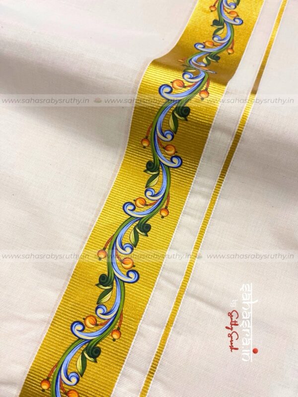 Kasavu Dhoti for Men-(DTK22) - Image 3