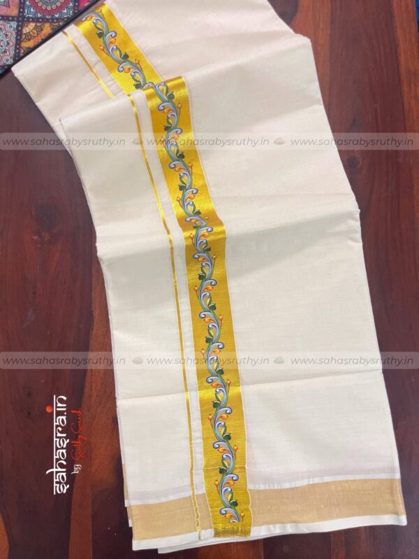 Kasavu Dhoti for Men-(DTK22) - Image 4