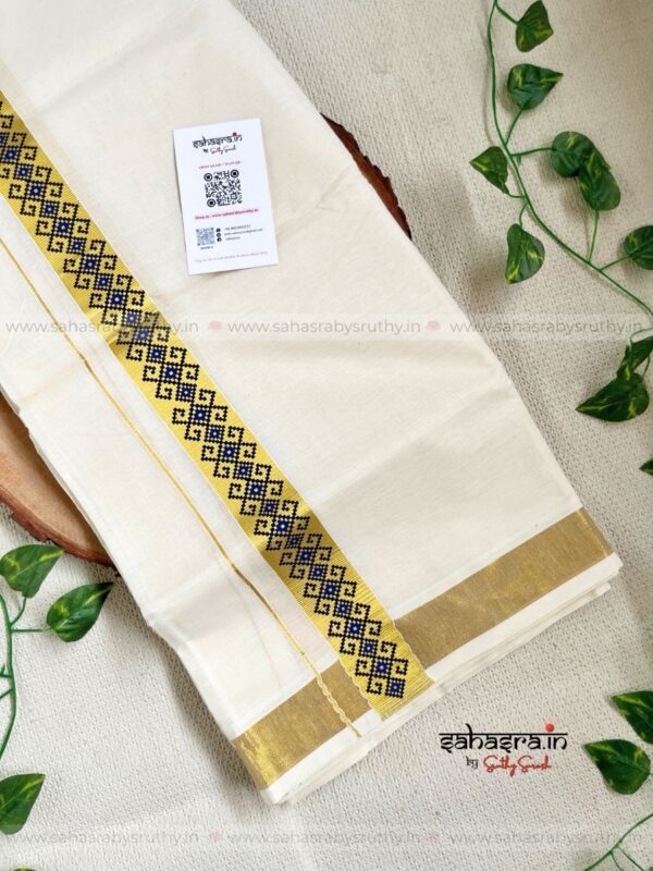 Kerala Kasavu Dhoti/Mundu for Men-DTK21
